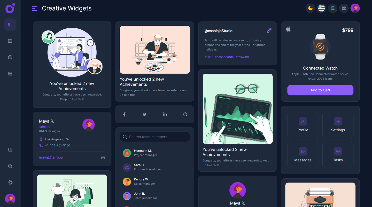Tairo - Creative Widgets