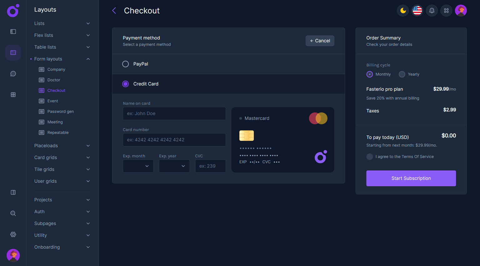 Tairo - Form layout 3