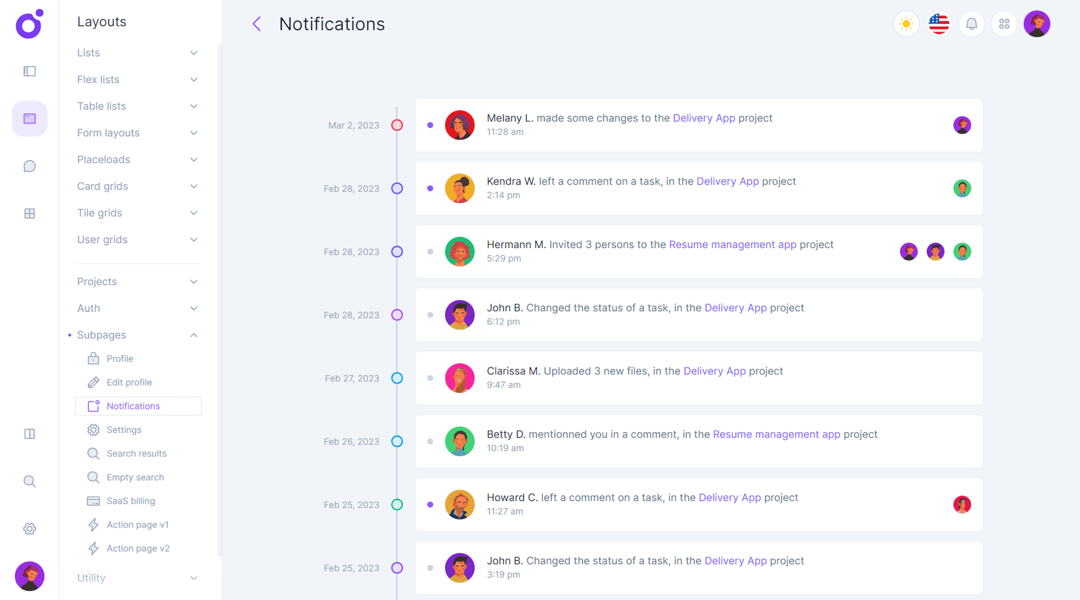 Tairo - Notifications