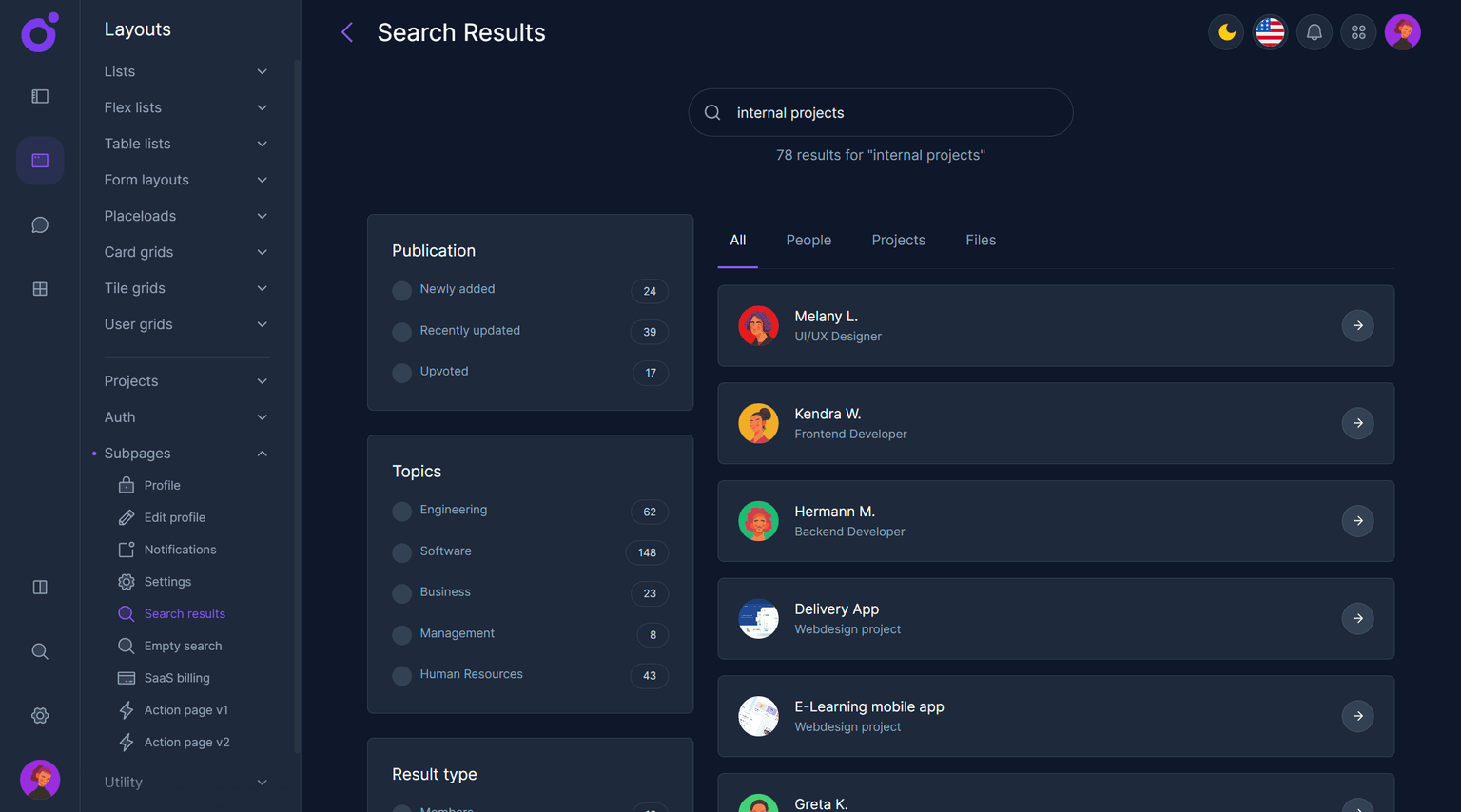 Tairo - Search results