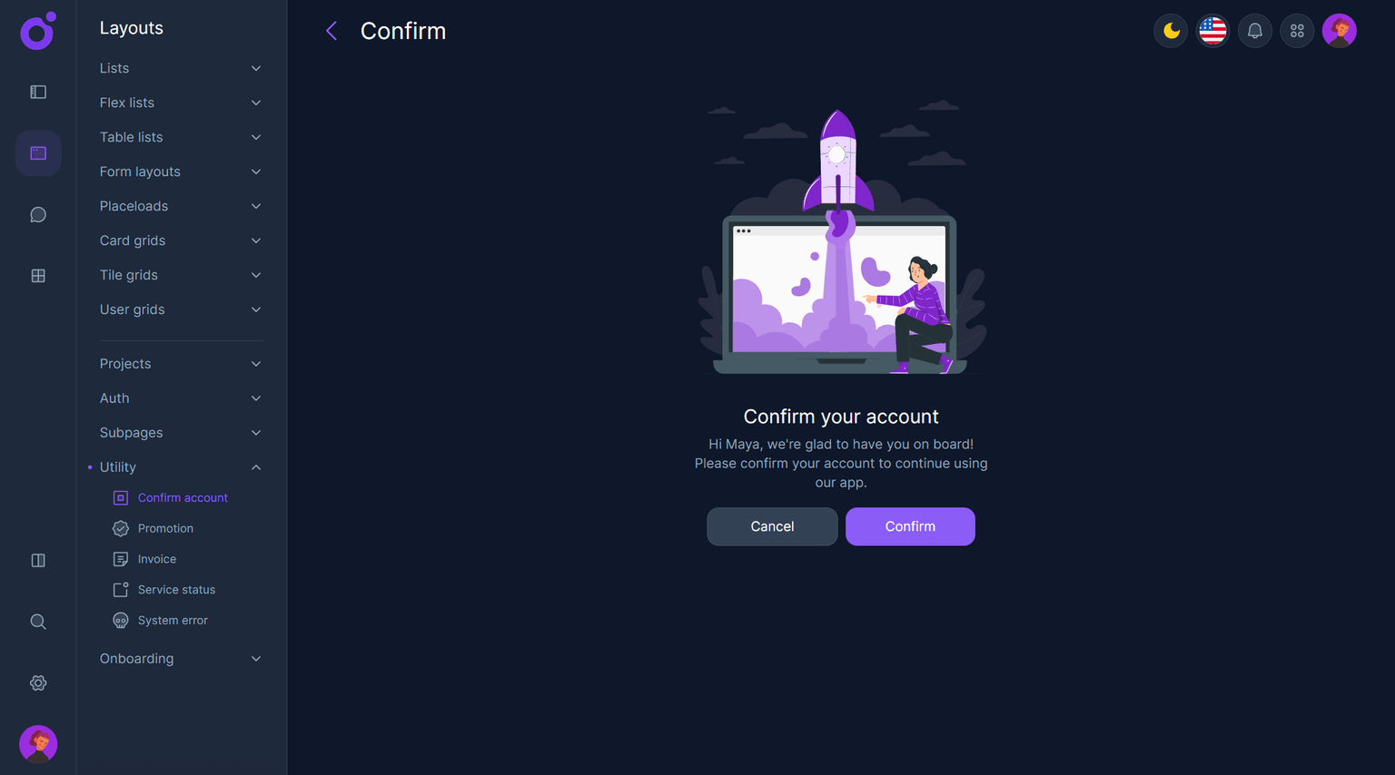 Tairo - Confirm Account