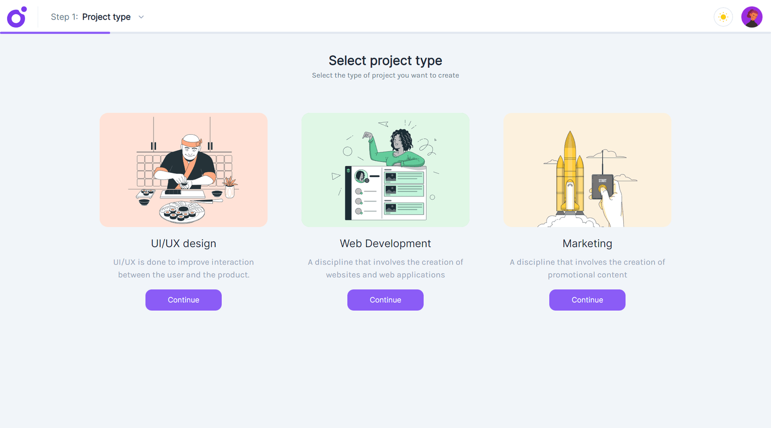 Tairo - Wizard — Step 1